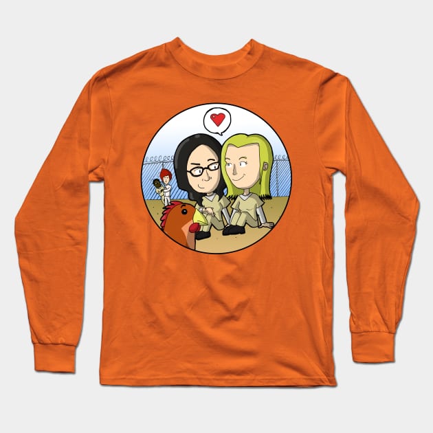 Orange is the New Black Long Sleeve T-Shirt by Fishonastick